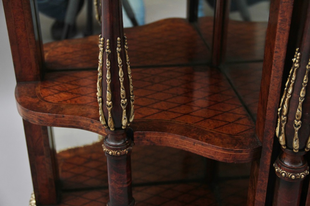 19th Century walnut and marquetry credenza View XXI