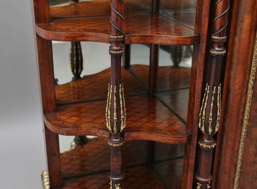 19th Century walnut and marquetry credenza View XXIII
