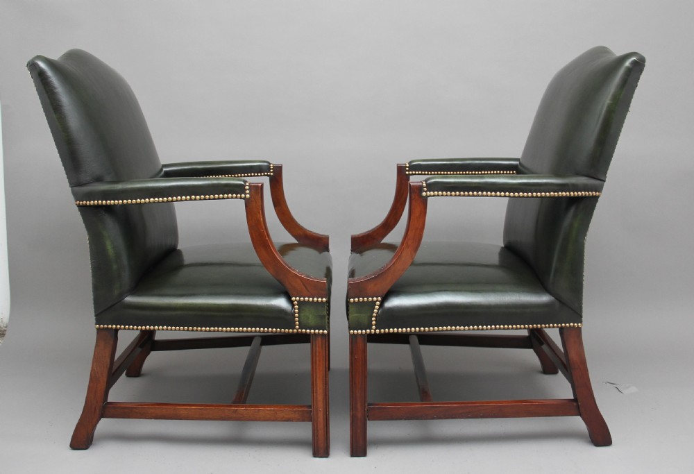 Pair of early 20th Century Gainsborough armchairs View III