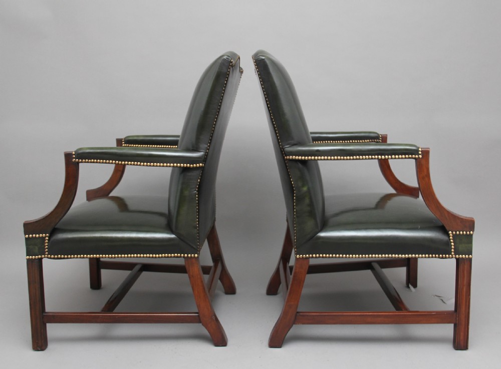 Pair of early 20th Century Gainsborough armchairs View V