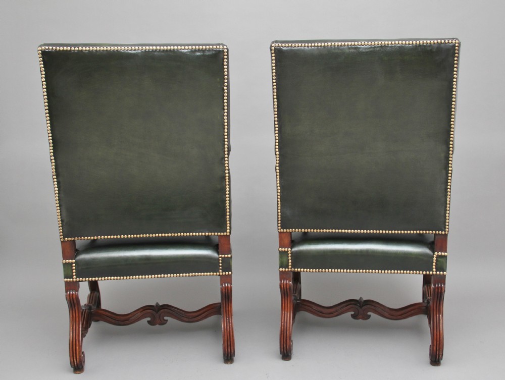 Pair of early 19th Century carved walnut armchairs View IV