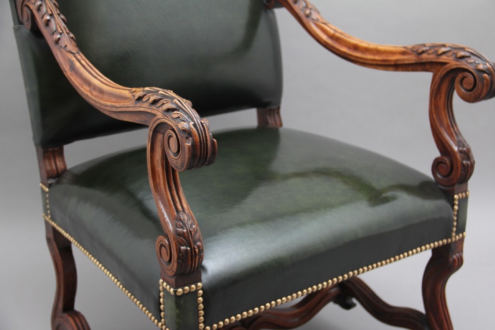 Pair of early 19th Century carved walnut armchairs View VII