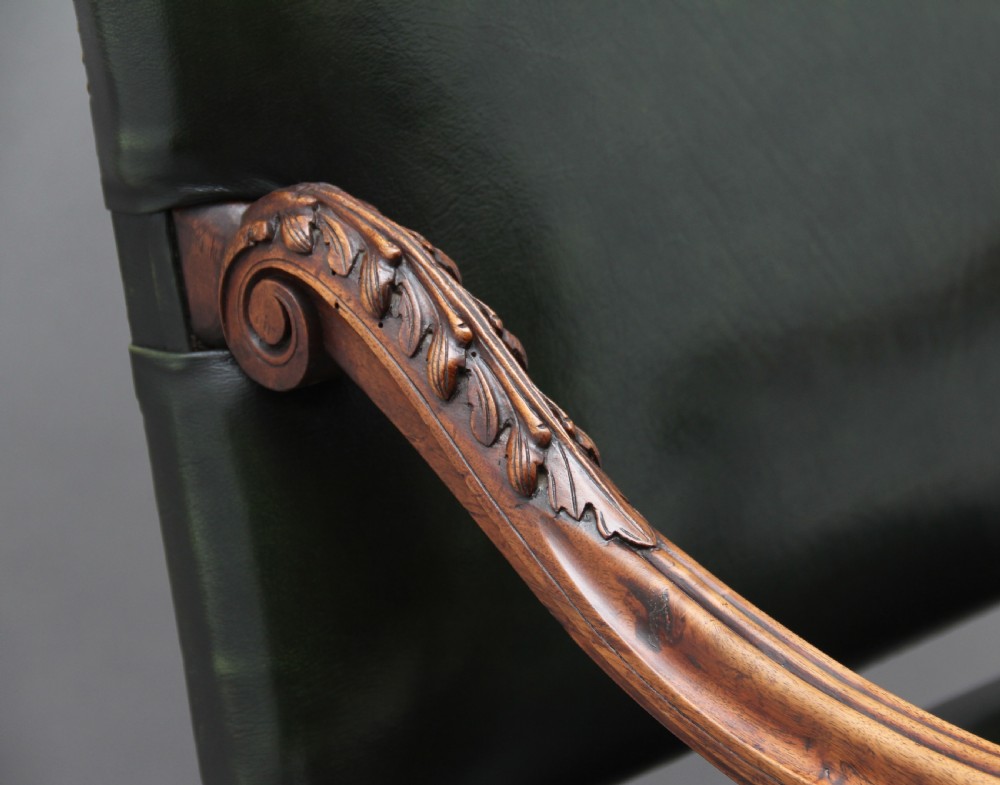 Pair of early 19th Century carved walnut armchairs View XI