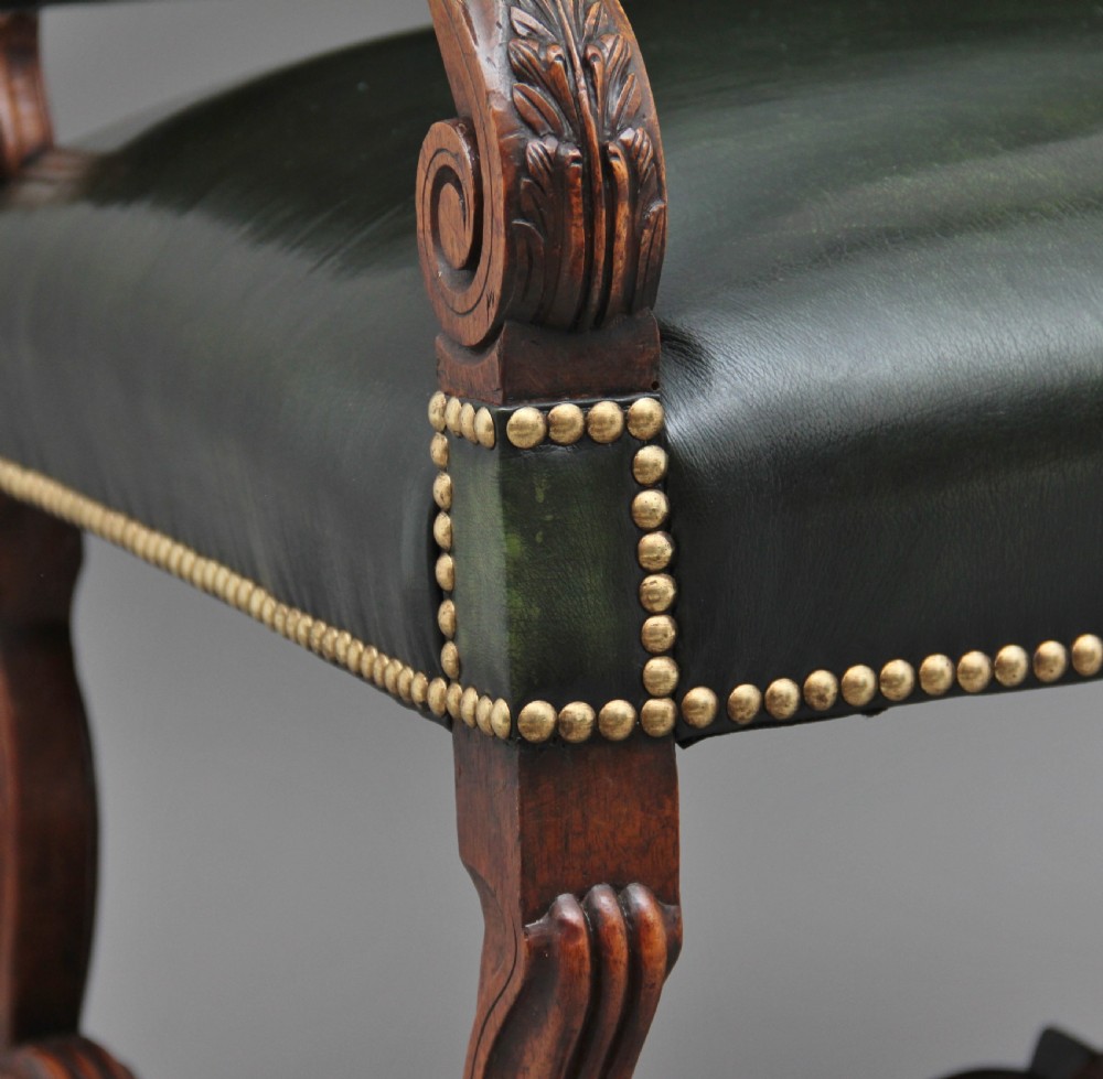 Pair of early 19th Century carved walnut armchairs View XIV