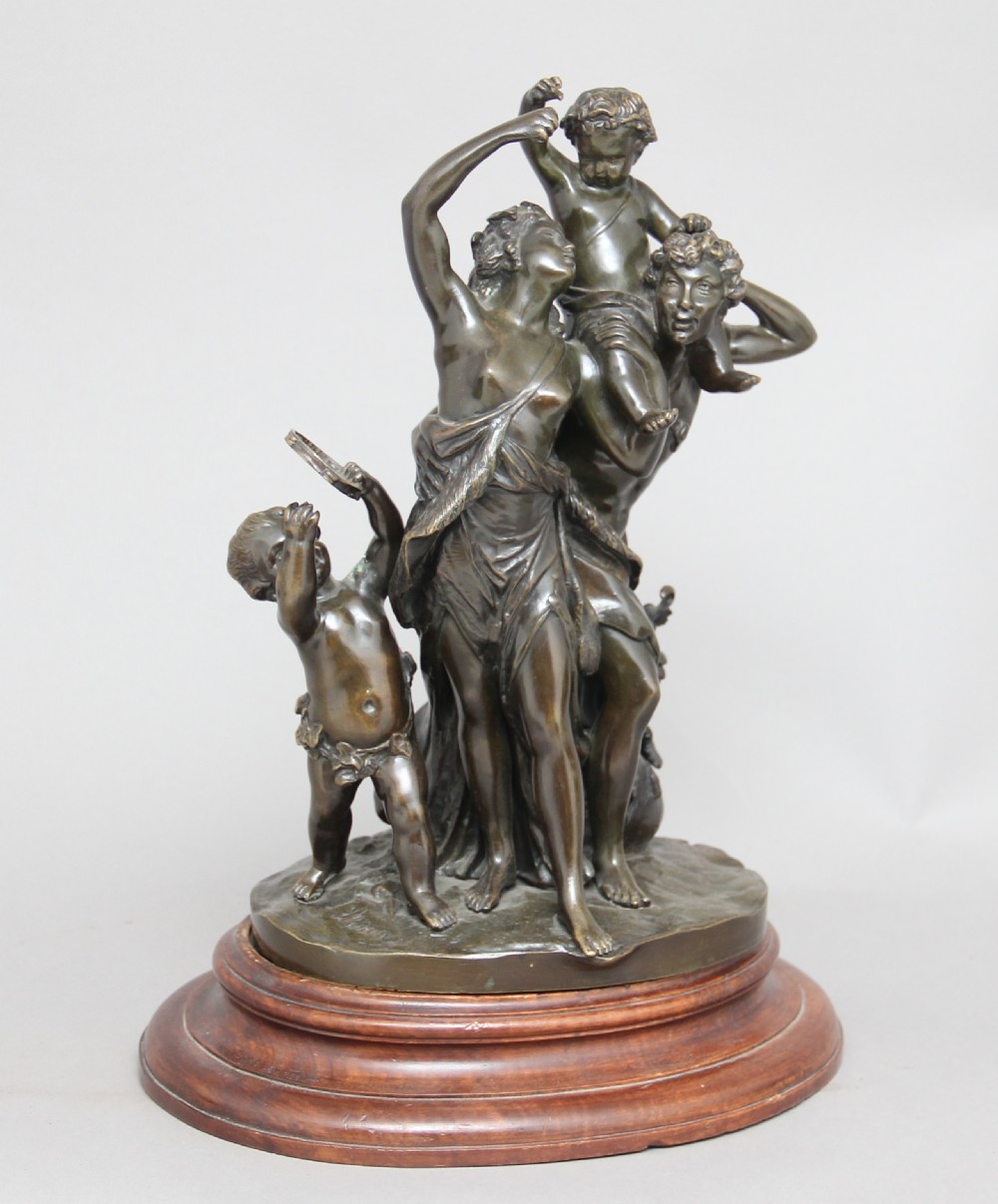 19th Century bronze figural group