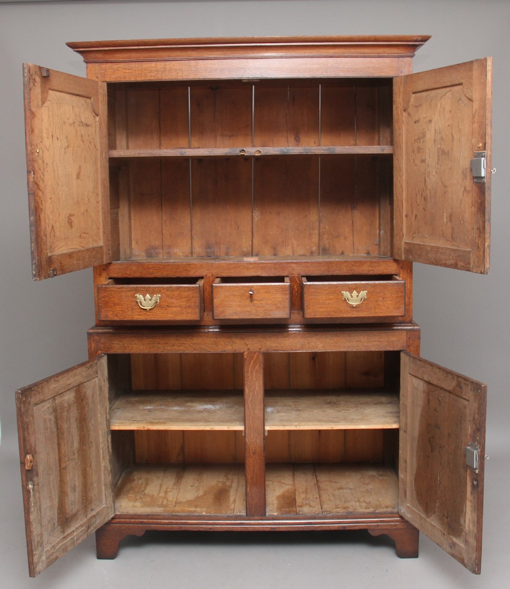 Early 19th Century oak food cupboard View III