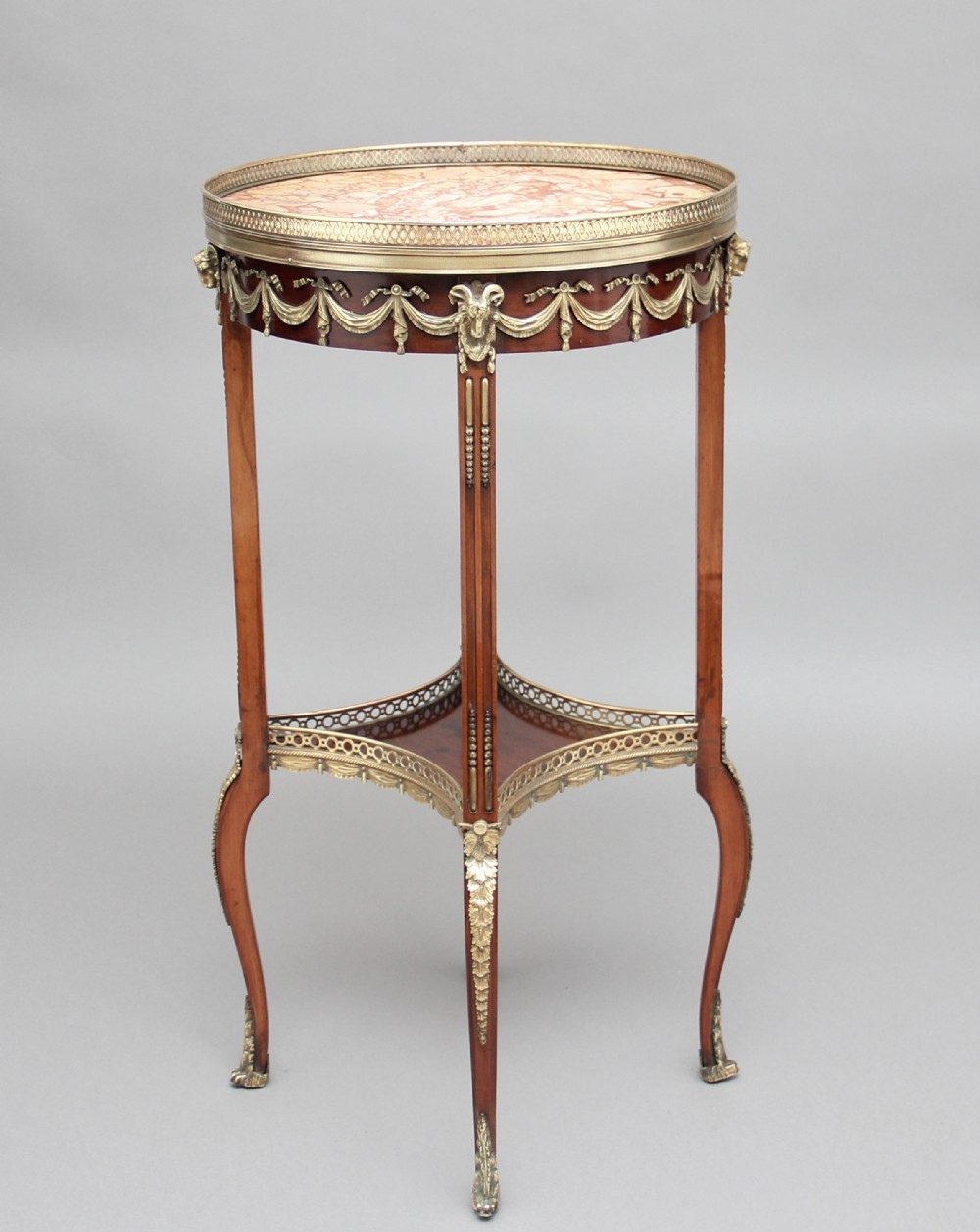 19th Century mahogany and brass occasional table
