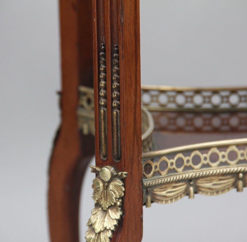 19th Century mahogany and brass occasional table View IX