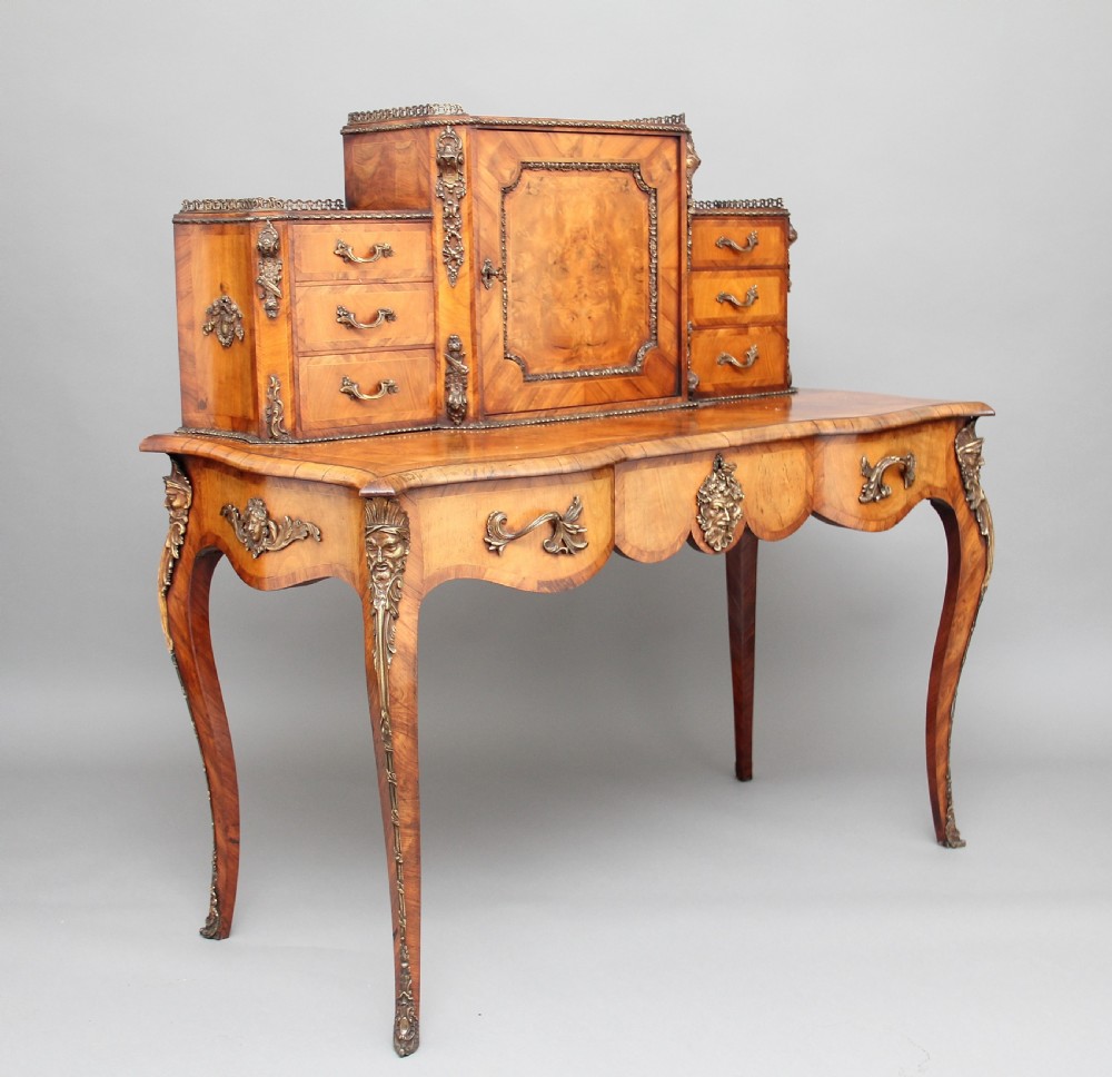 19th Century walnut Bonheur Du Jour View III
