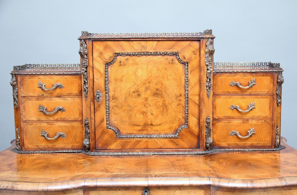 19th Century walnut Bonheur Du Jour View IX