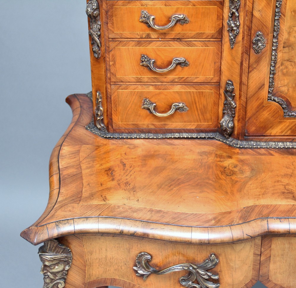 19th Century walnut Bonheur Du Jour View XII