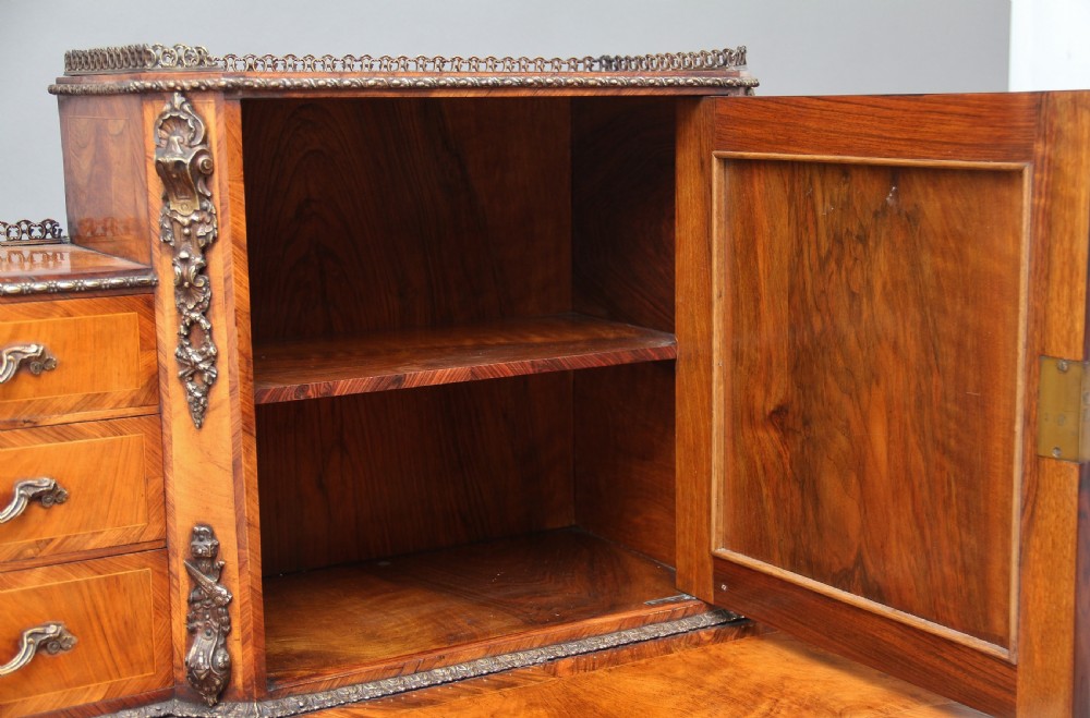 19th Century walnut Bonheur Du Jour View XVI