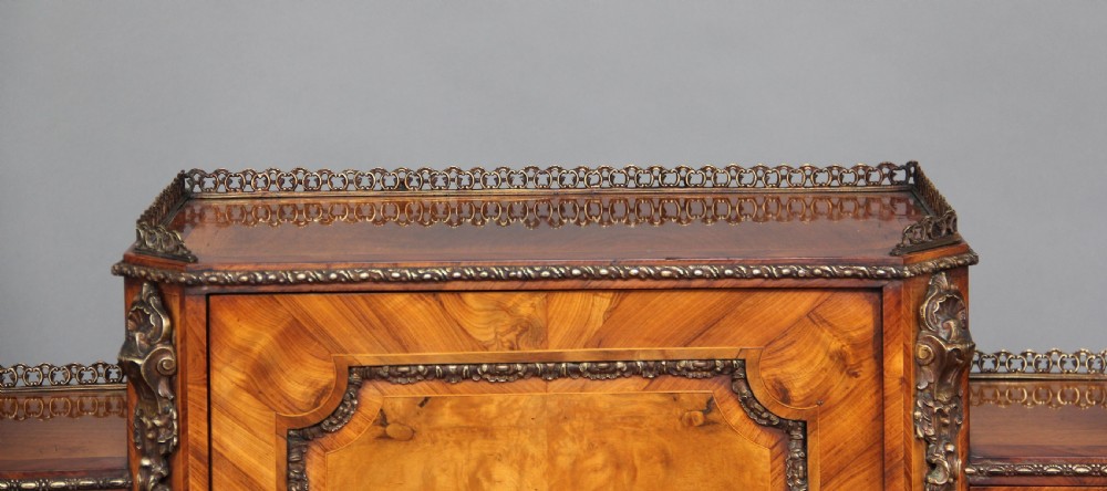 19th Century walnut Bonheur Du Jour View XIX