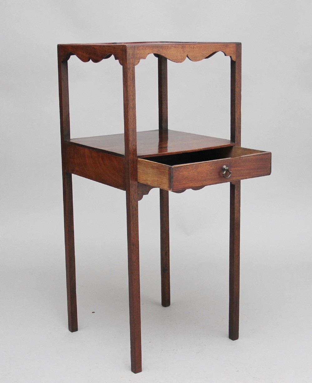 Early 19th Century mahogany bedside table View II