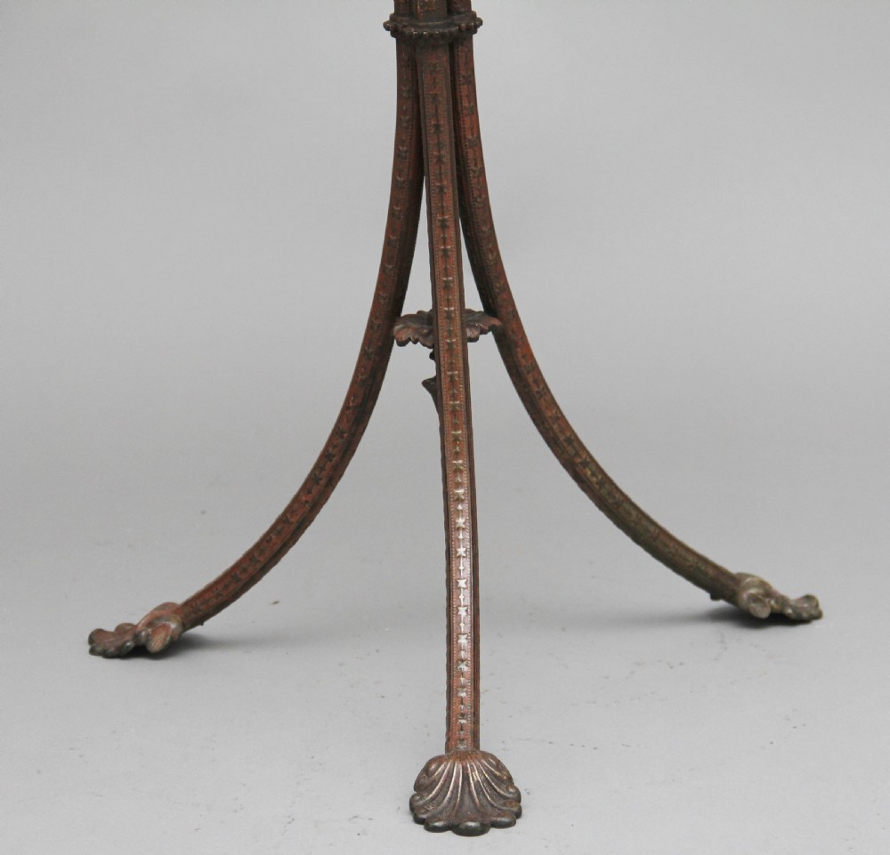 19th Century painted and brass occasional table View VIII