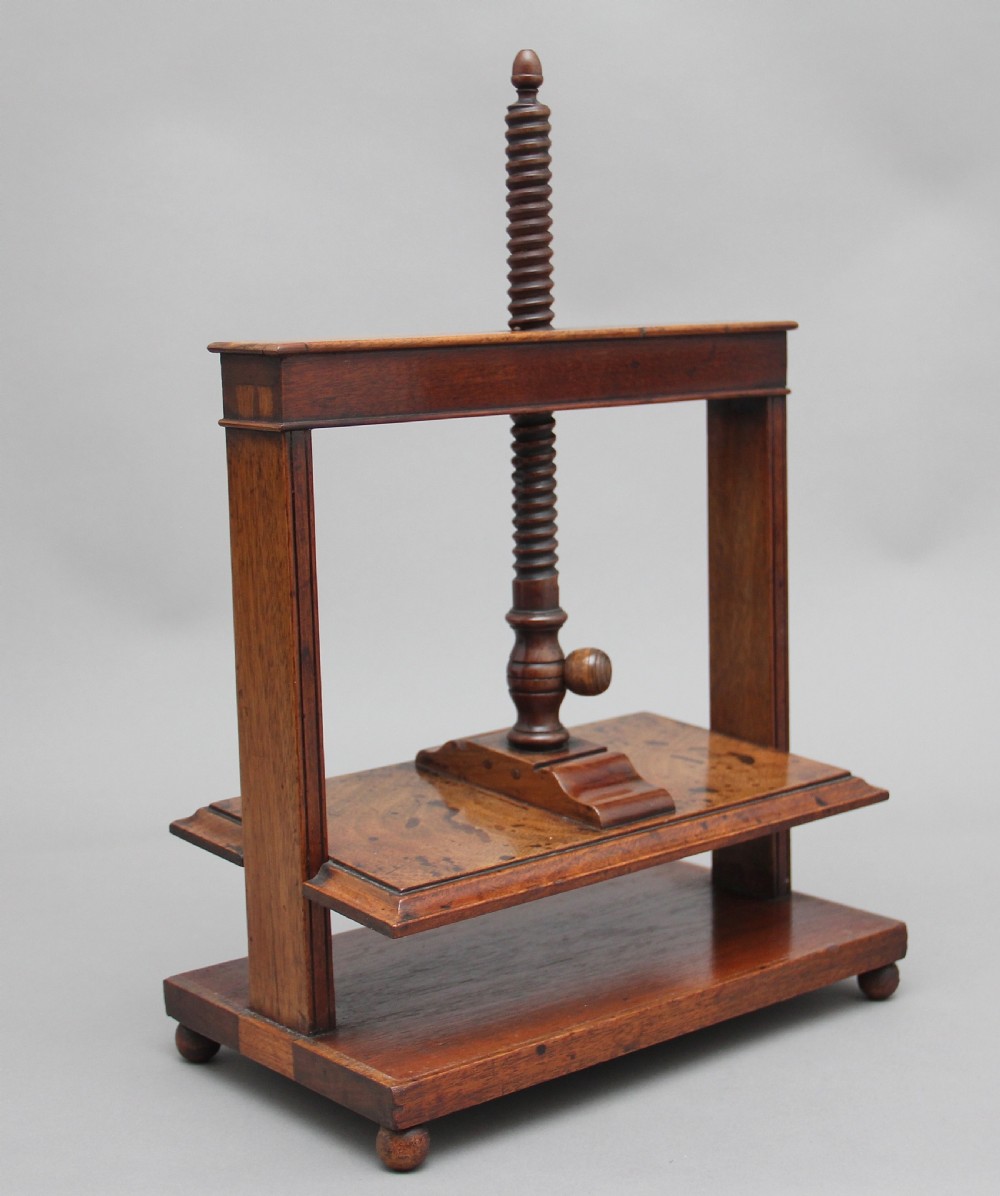18th Century mahogany book press