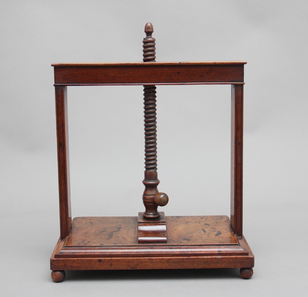 18th Century mahogany book press View II