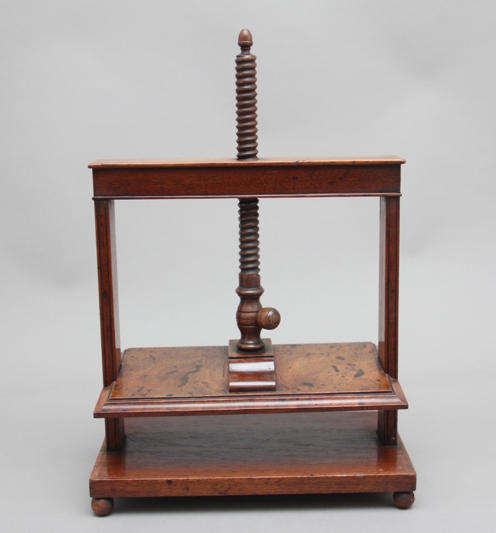 18th Century mahogany book press View III