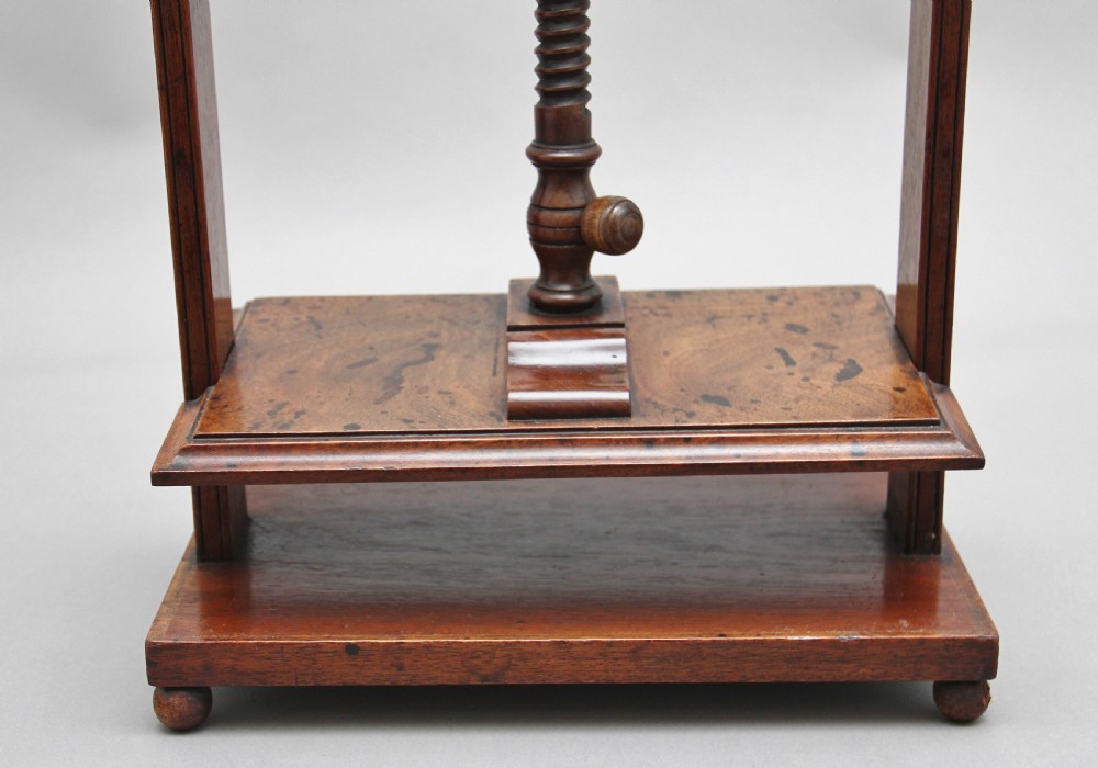 18th Century mahogany book press View VIII
