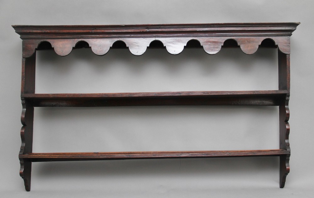 18th Century oak hanging rack