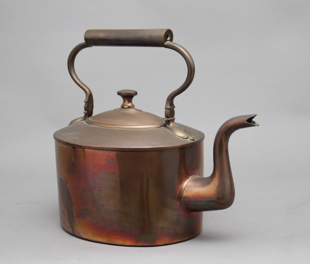 Large 19th Century brass copper kettle