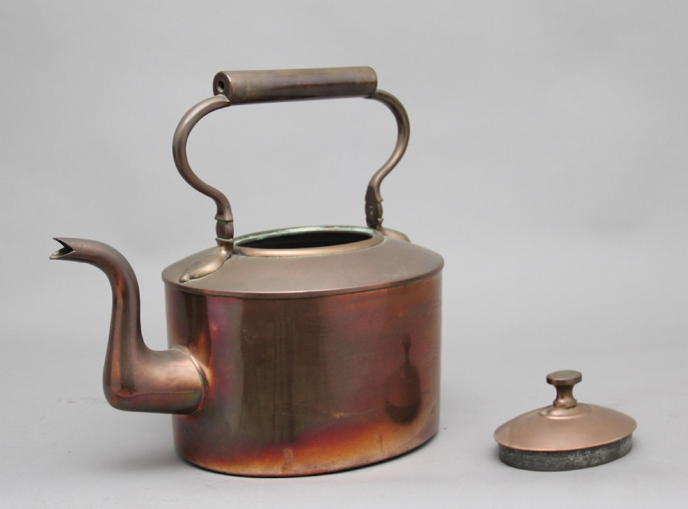 Large 19th Century brass copper kettle View V