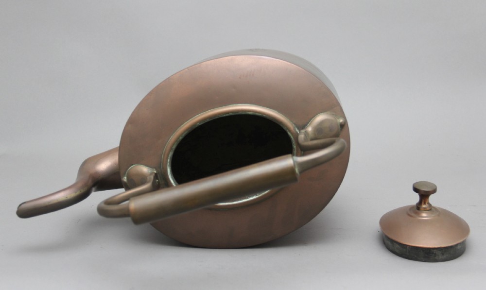 Large 19th Century brass copper kettle View IX