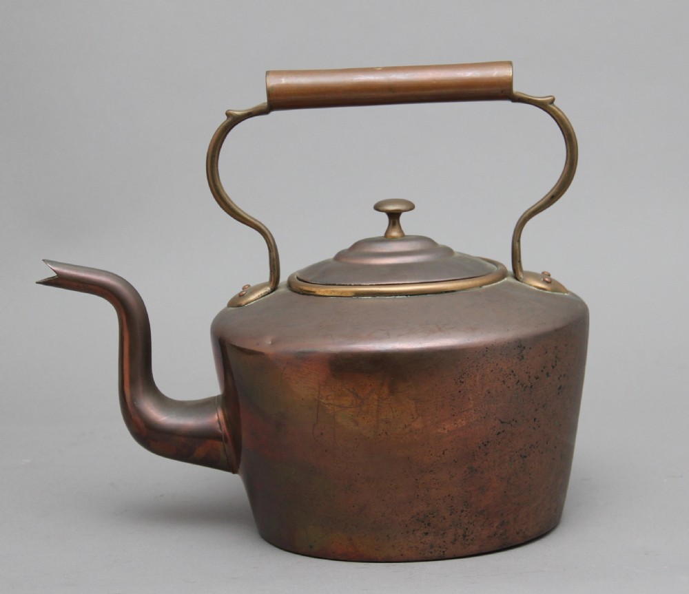 19th Century brass copper kettle View IV