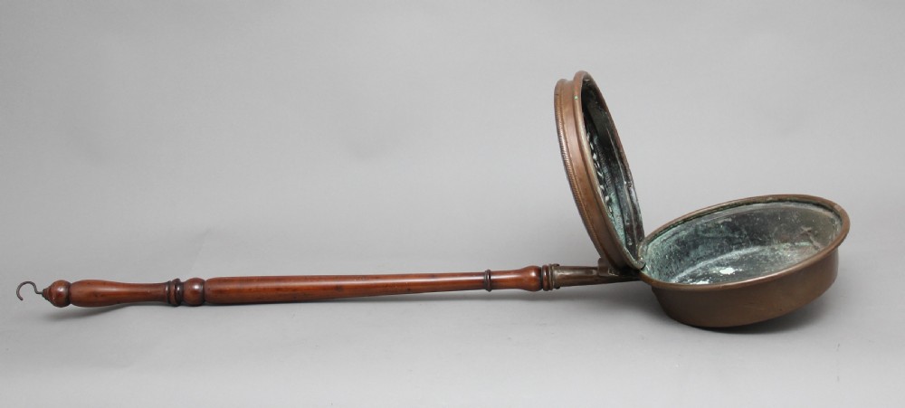 19th Century copper bed warming pan View IV