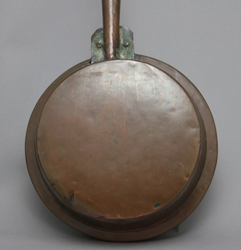 19th Century copper bed warming pan View VII