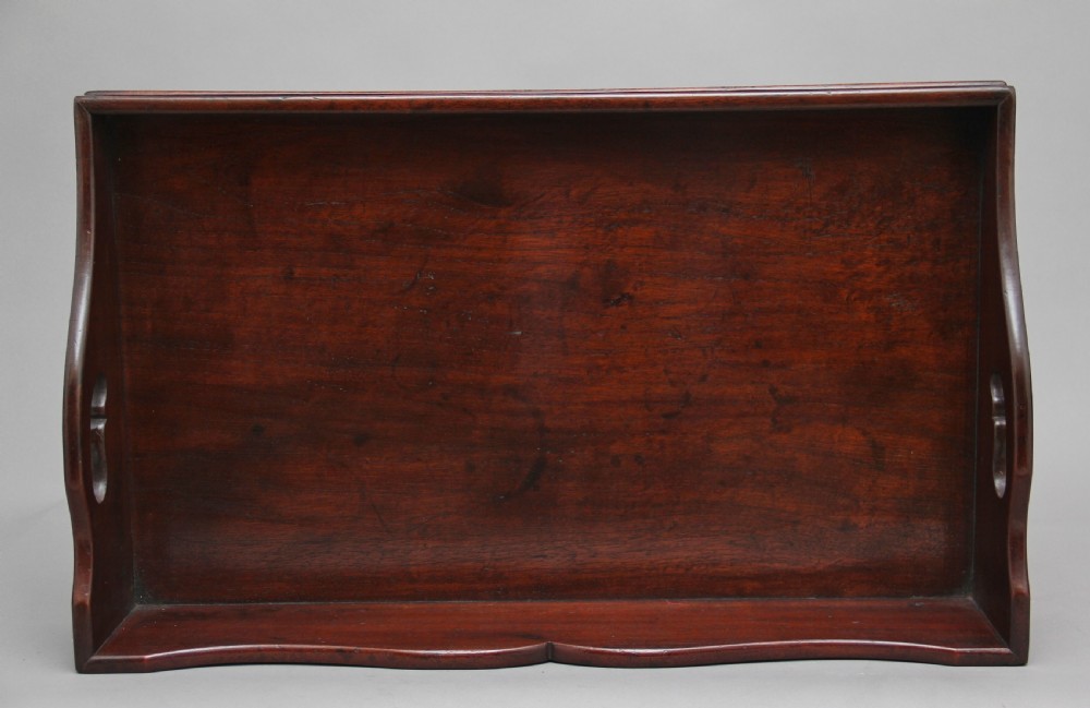 Large early 19th Century mahogany tray View IV