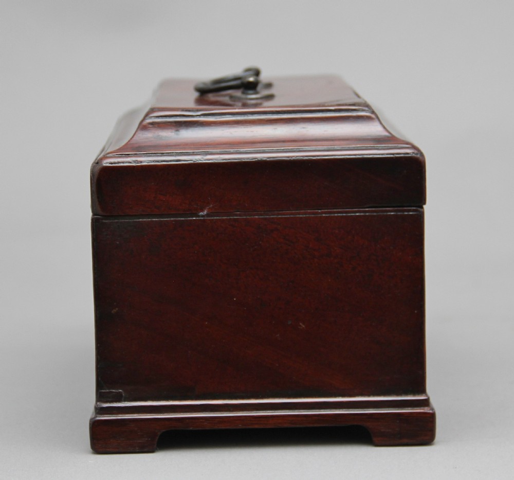 18th Century mahogany tea caddy View VIII