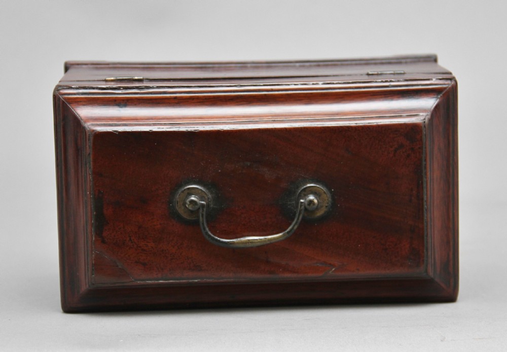 18th Century mahogany tea caddy View IX