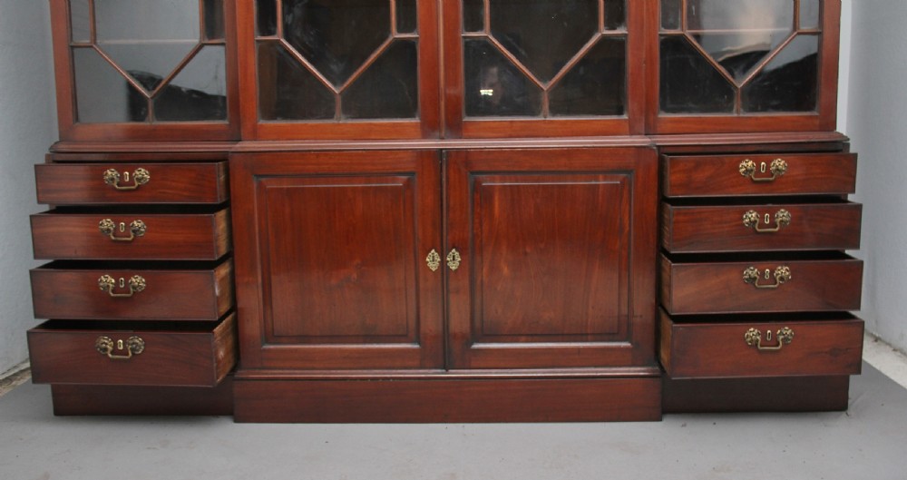 Early 19th Century mahogany breakfront bookcase View VI