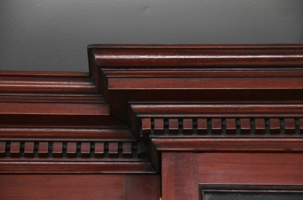 Early 19th Century mahogany breakfront bookcase View X