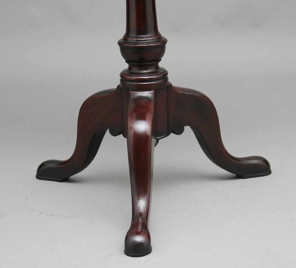 18th Century mahogany tripod table View VII