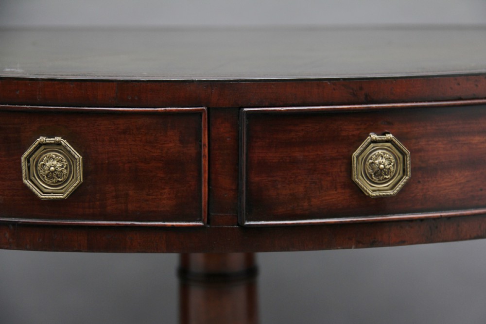 Early 19th Century mahogany drum table View XII