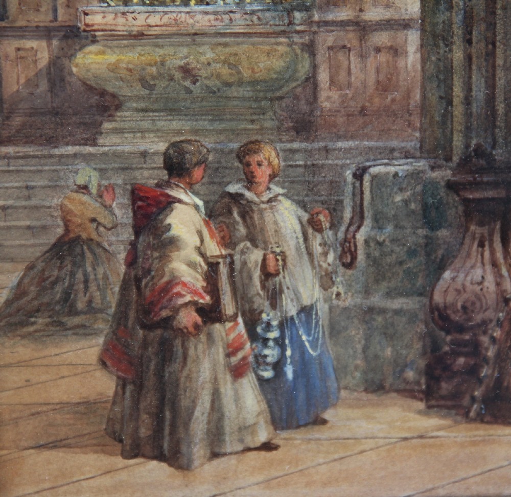 19th Century watercolour painting by Samuel Read  View IV