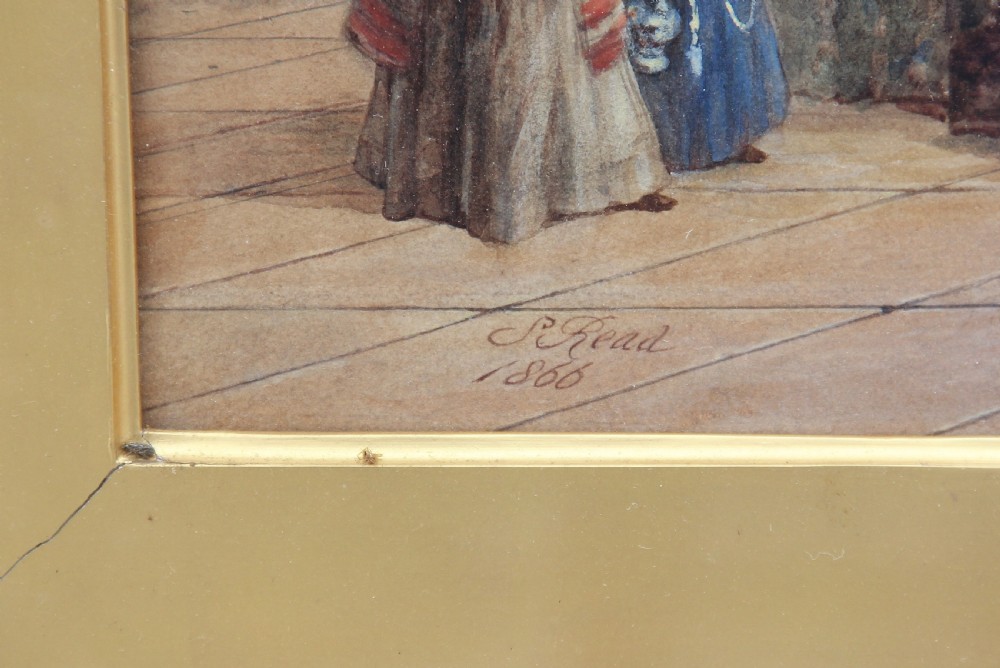 19th Century watercolour painting by Samuel Read  View V