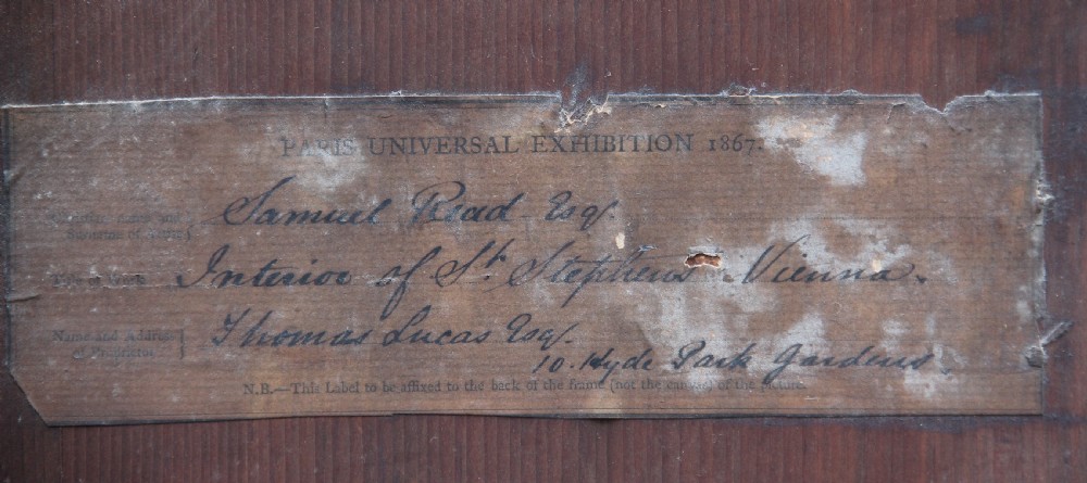 19th Century watercolour painting by Samuel Read  View XIV