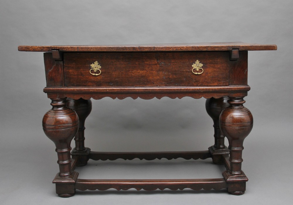 Early 18th Century oak center table