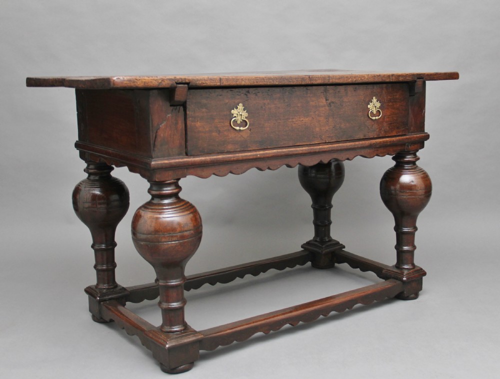 Early 18th Century oak center table View III