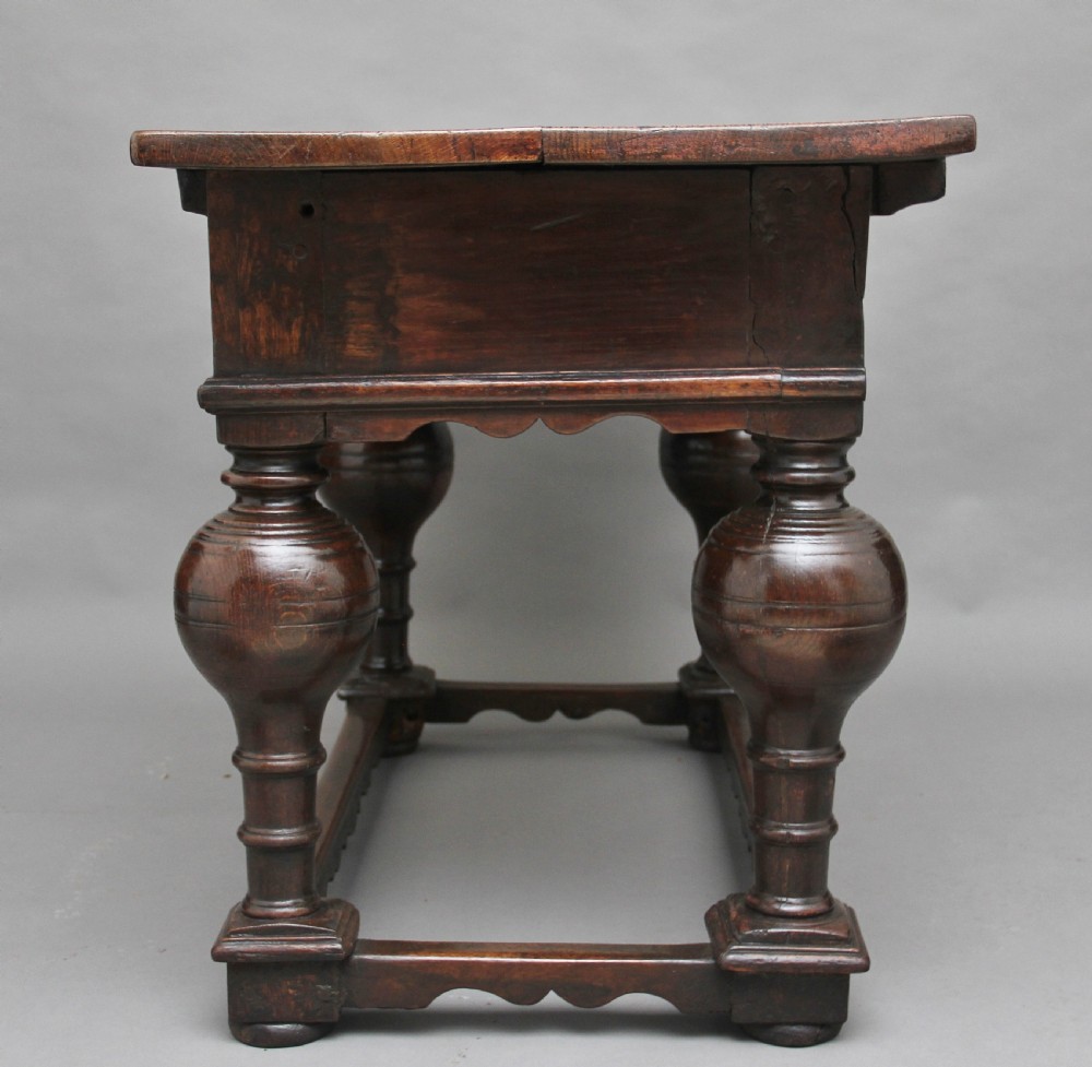 Early 18th Century oak center table View VII