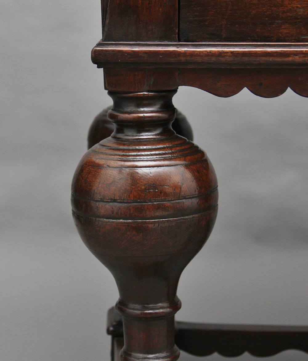 Early 18th Century oak center table View X