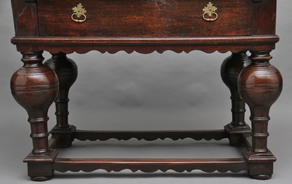 Early 18th Century oak center table View XII