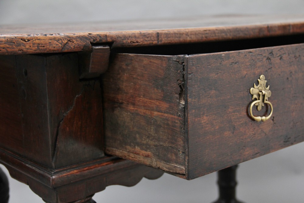 Early 18th Century oak center table View XIV