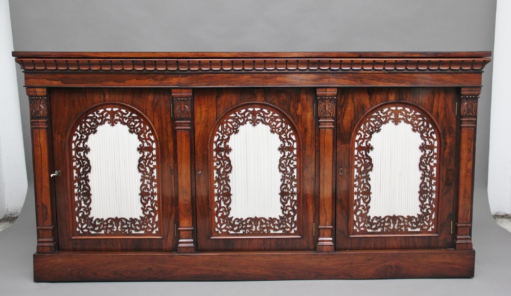19th Century rosewood side cabinet