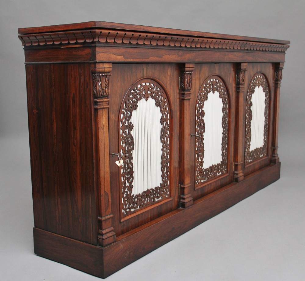 19th Century rosewood side cabinet View III