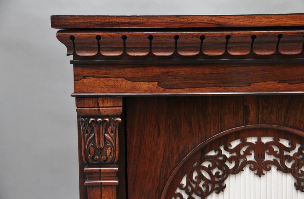 19th Century rosewood side cabinet View XV
