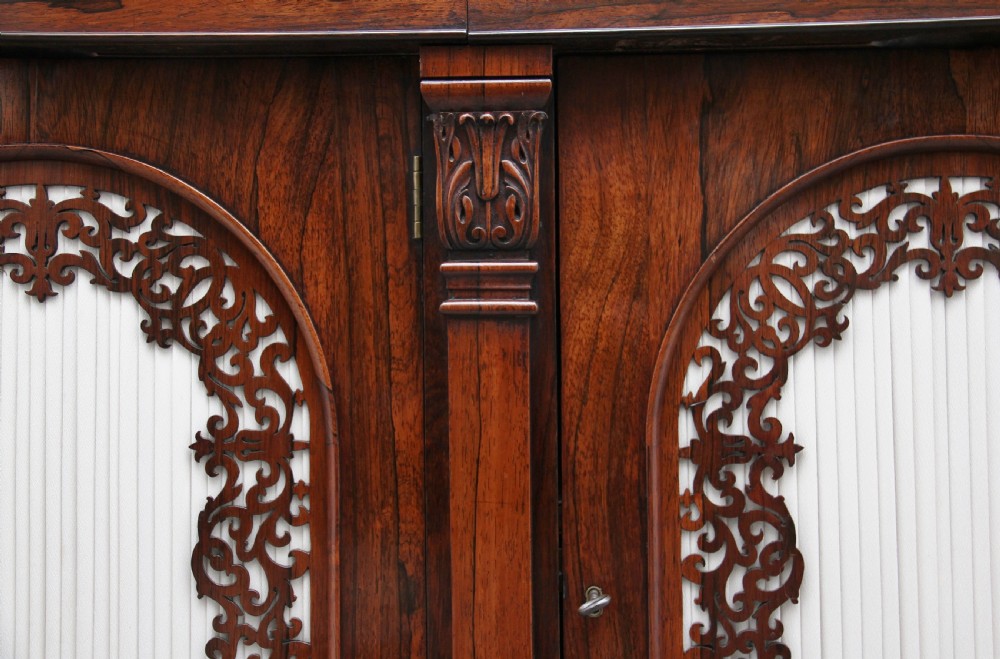 19th Century rosewood side cabinet View XVII